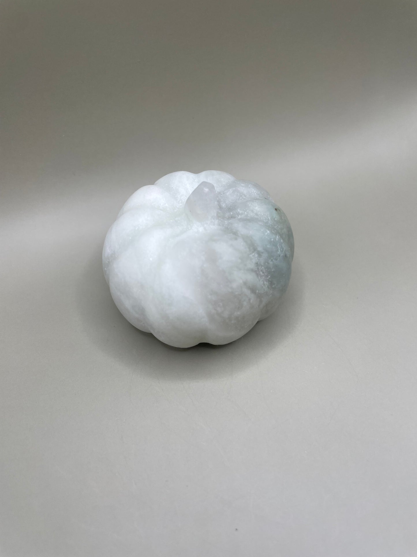 Witching Hour Treasures: White Fluorite Calcite Pumpkin no. 1