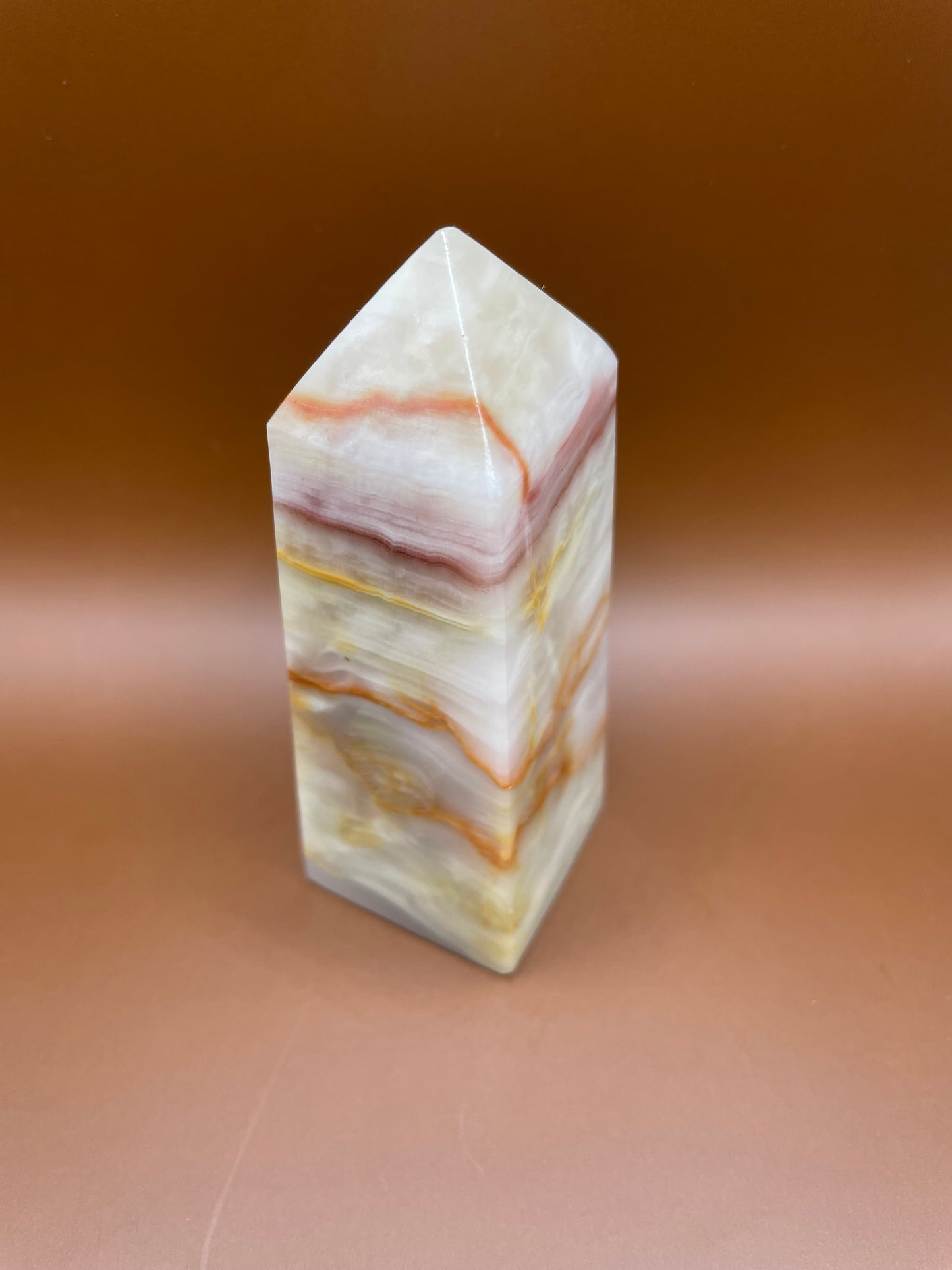 Pink Banded Onyx Tower no. 3