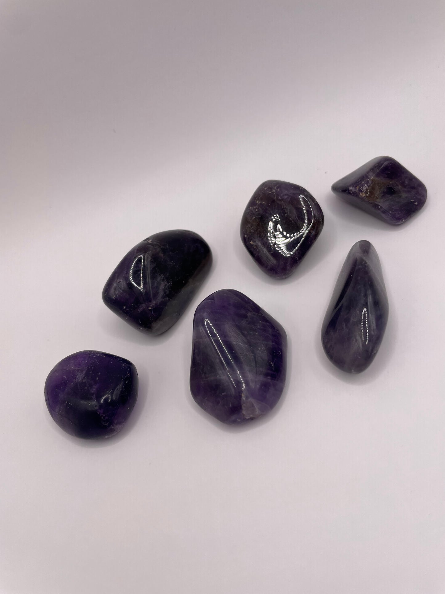 Dark Amethyst Tumbled Stone