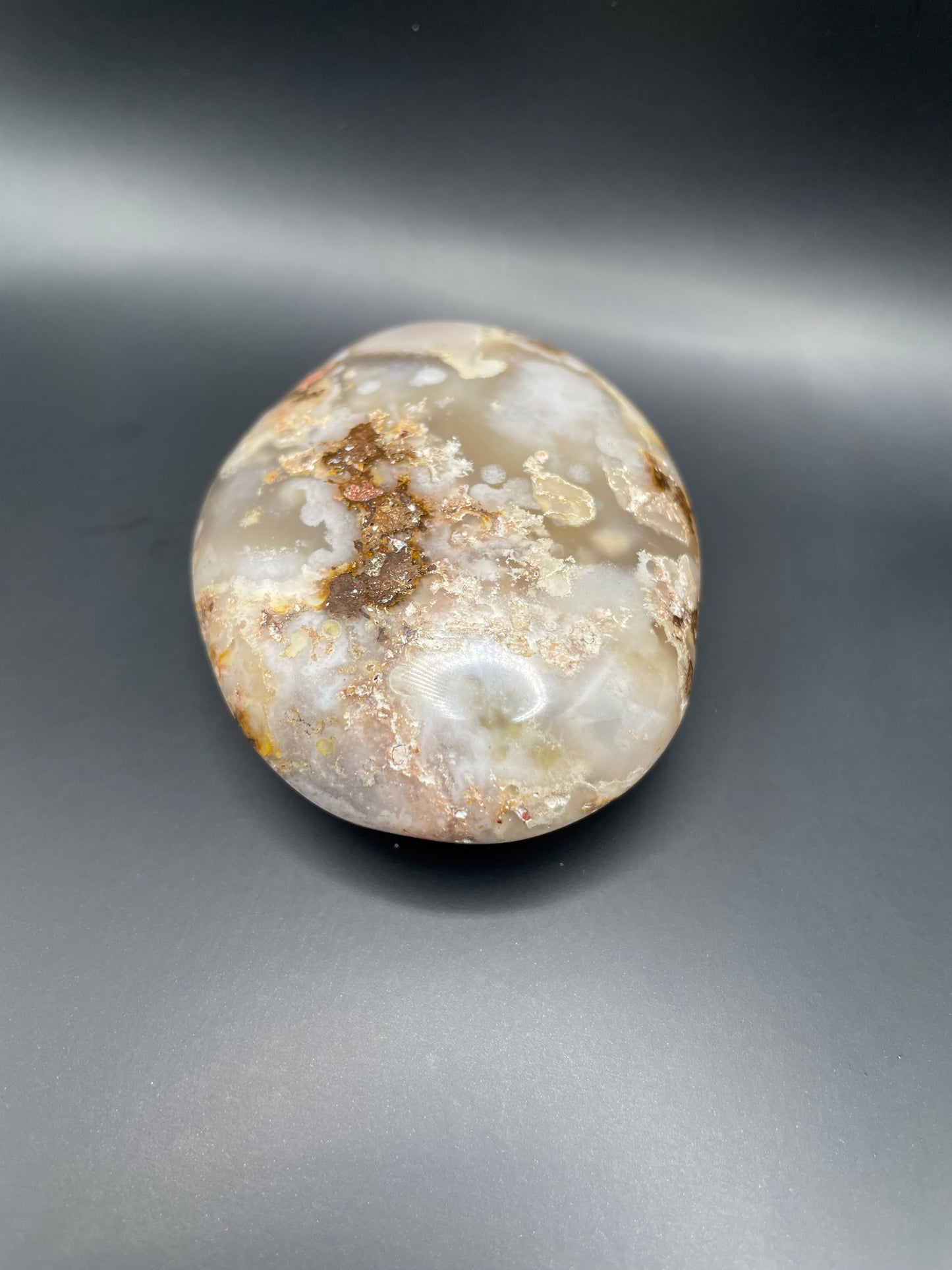 Flower Agate Palm Stone no. 3