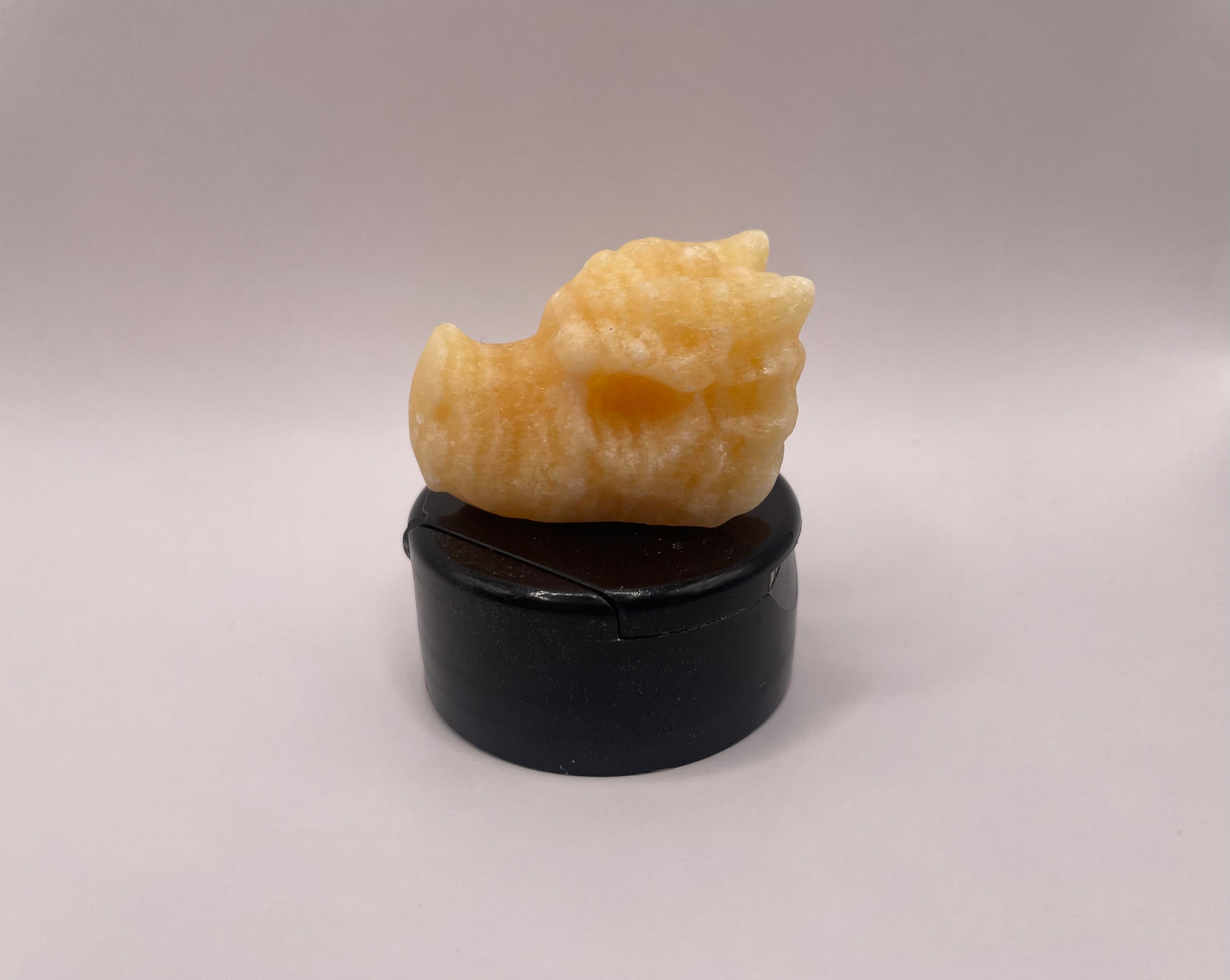 Witching Hour Treasures: Yellow Calcite Dragon Skull no. 1
