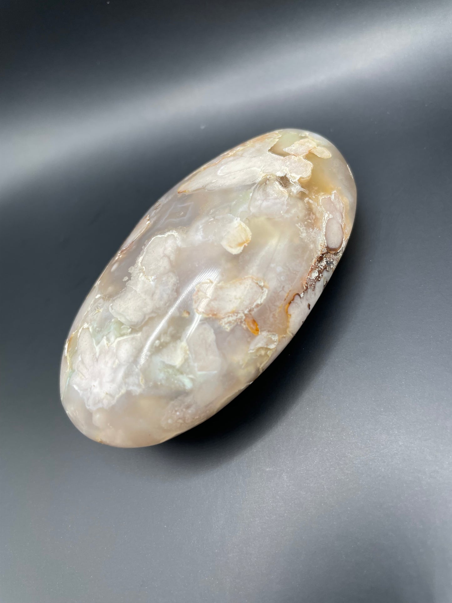 Flower Agate Palm Stone no. 7