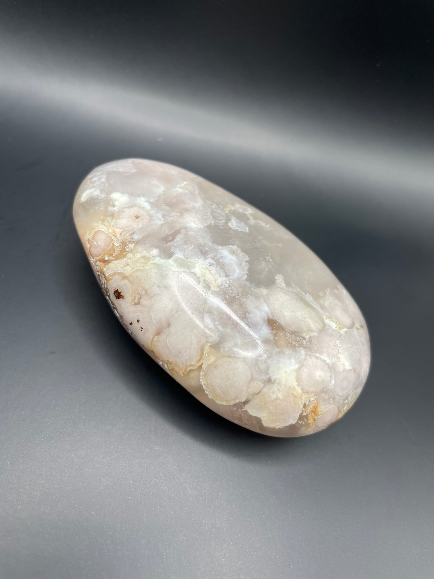 Flower Agate Palm Stone no. 7