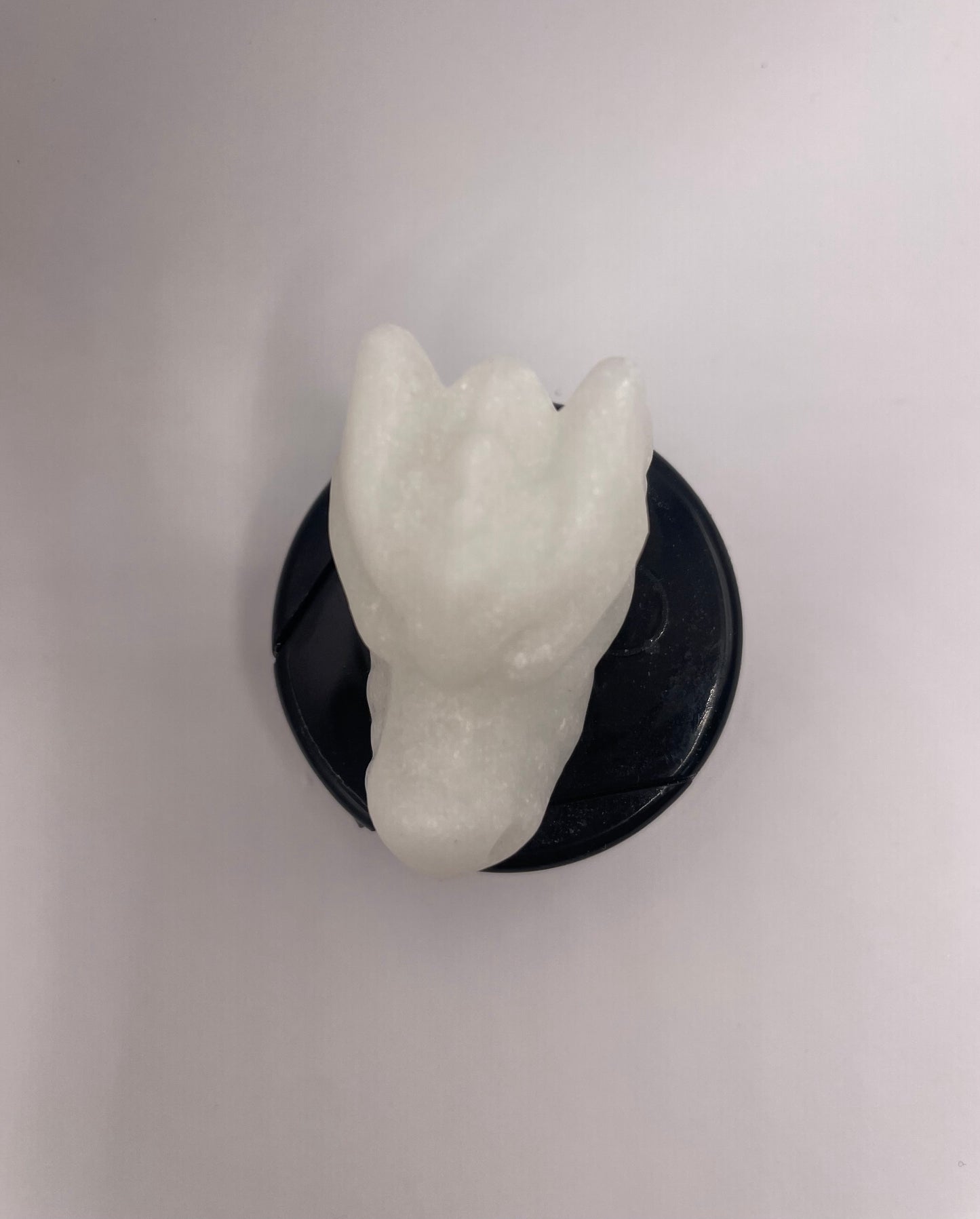 Witching Hour Treasures: White Jade Dragon Skull no. 1