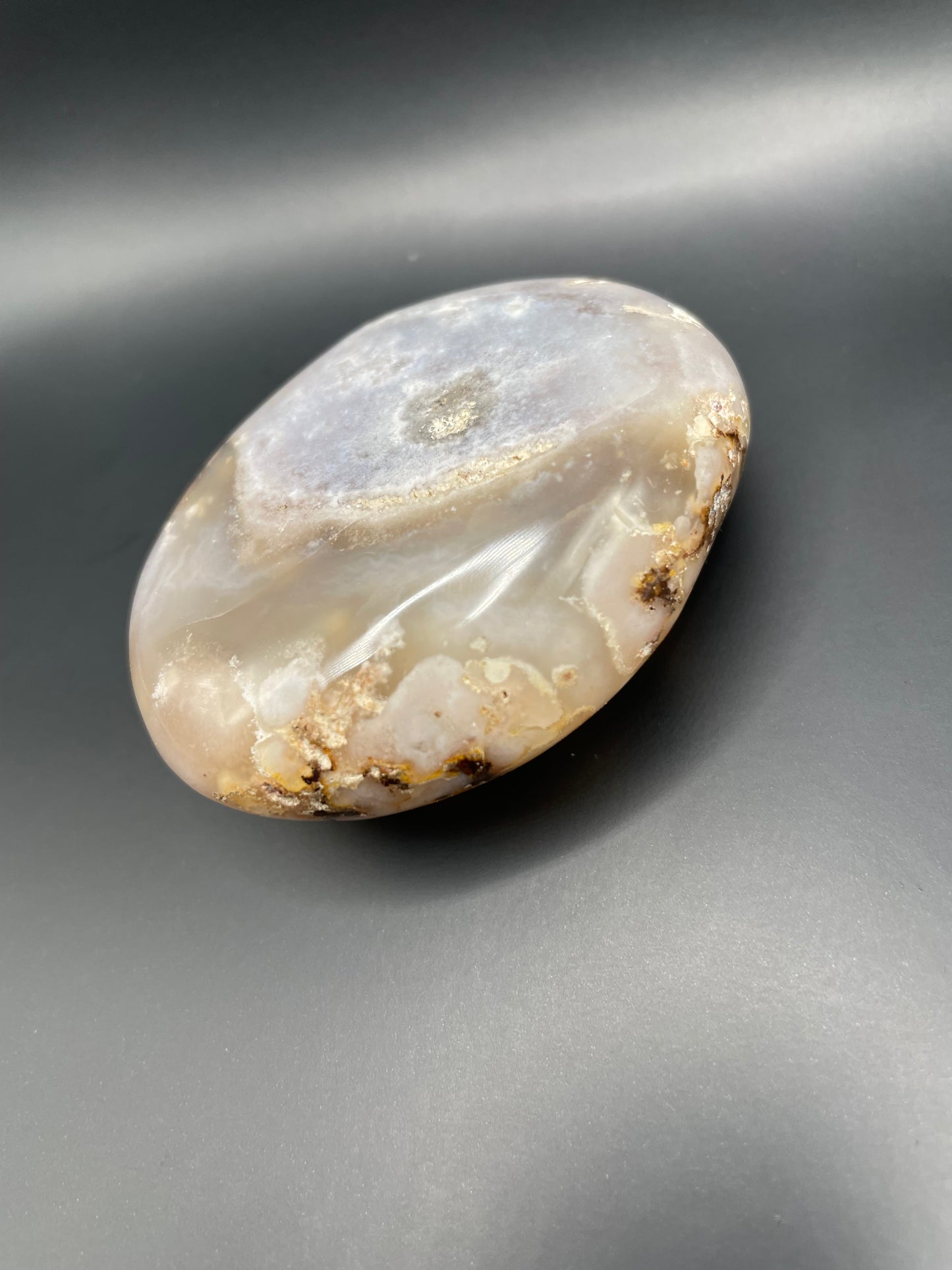 Flower Agate Palm Stone no. 3