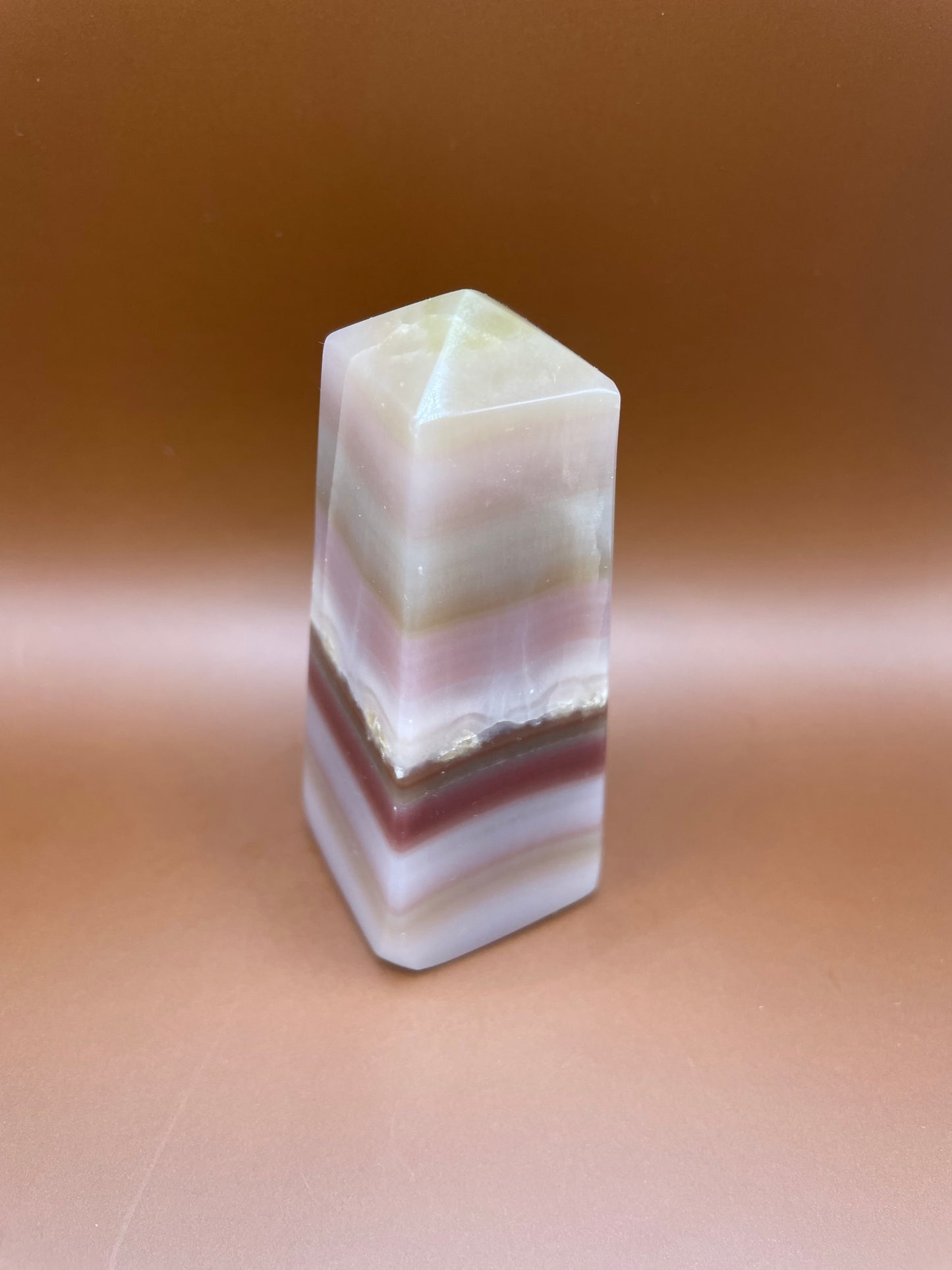 Pink Banded Onyx Tower no. 5