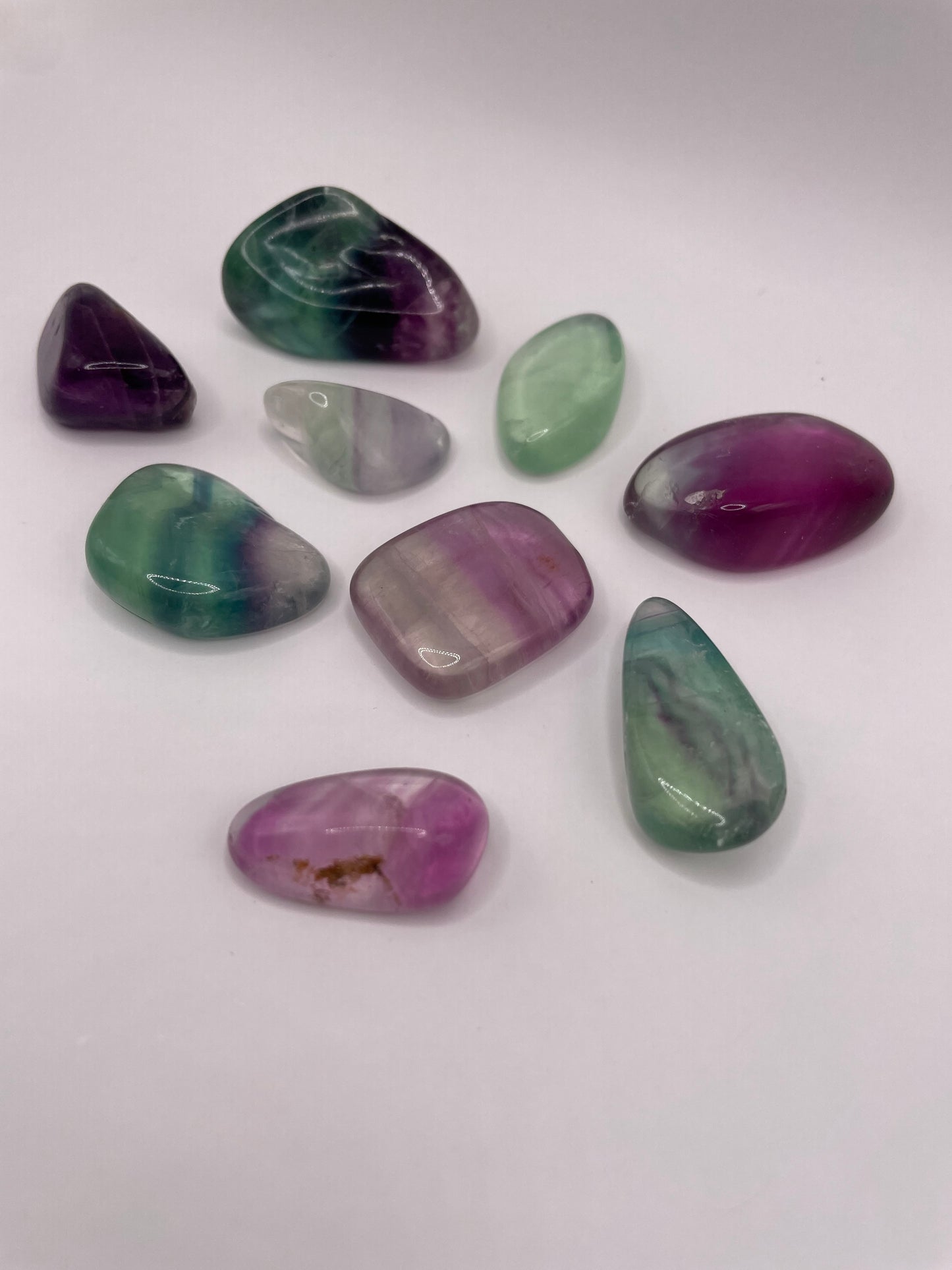 Rainbow Fluorite Tumbled Stone