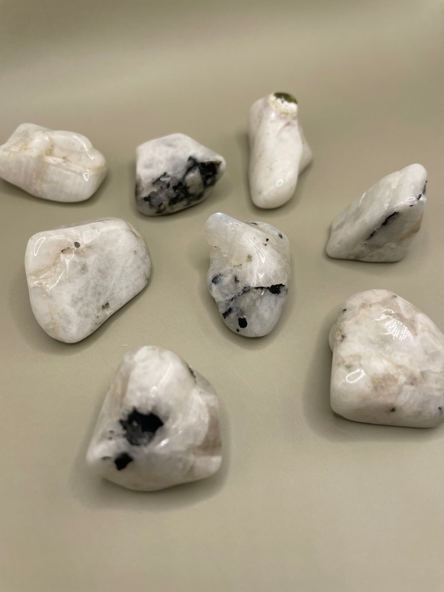 Small Rainbow Tumbled Moonstone