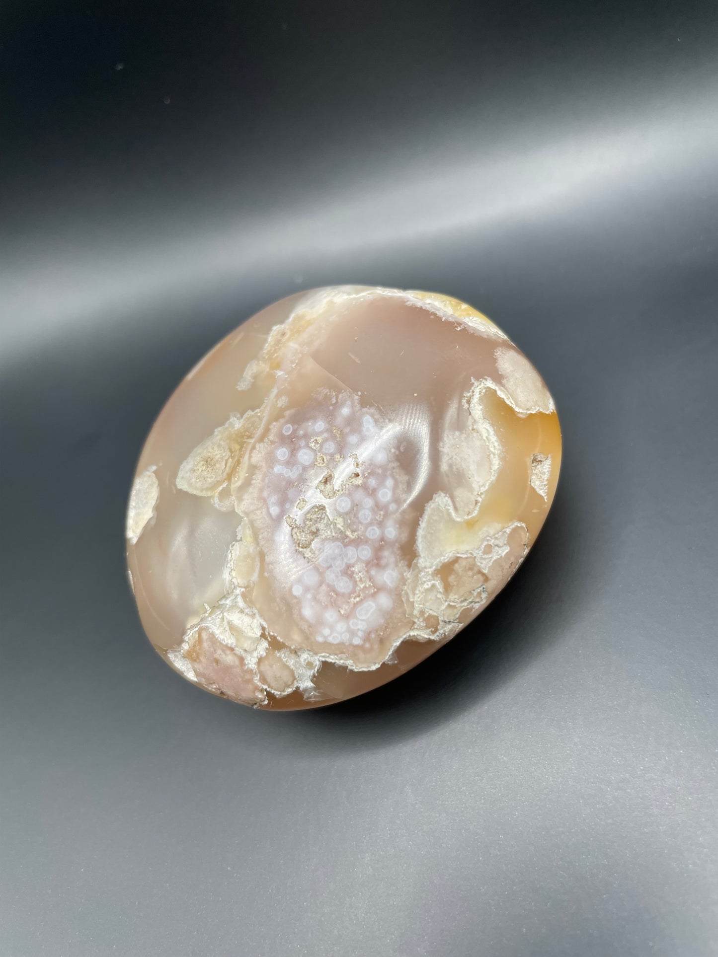 Flower Agate Palm Stone no. 1