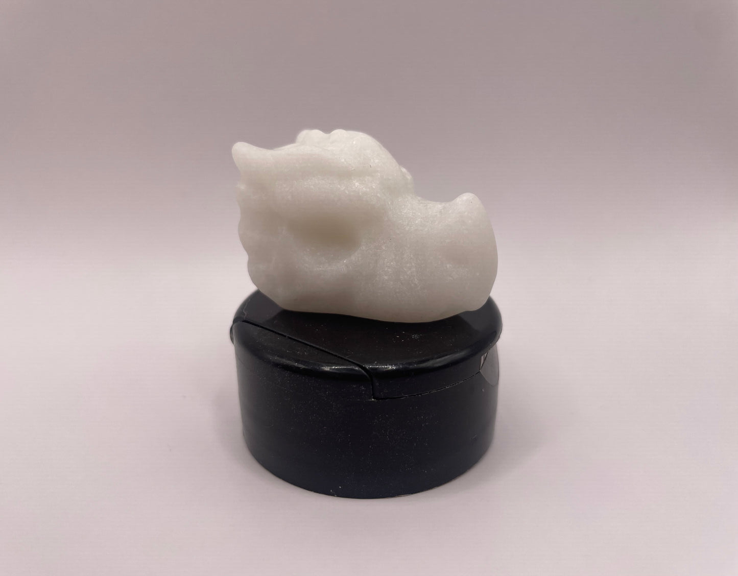 Witching Hour Treasures: White Jade Dragon Skull no. 1