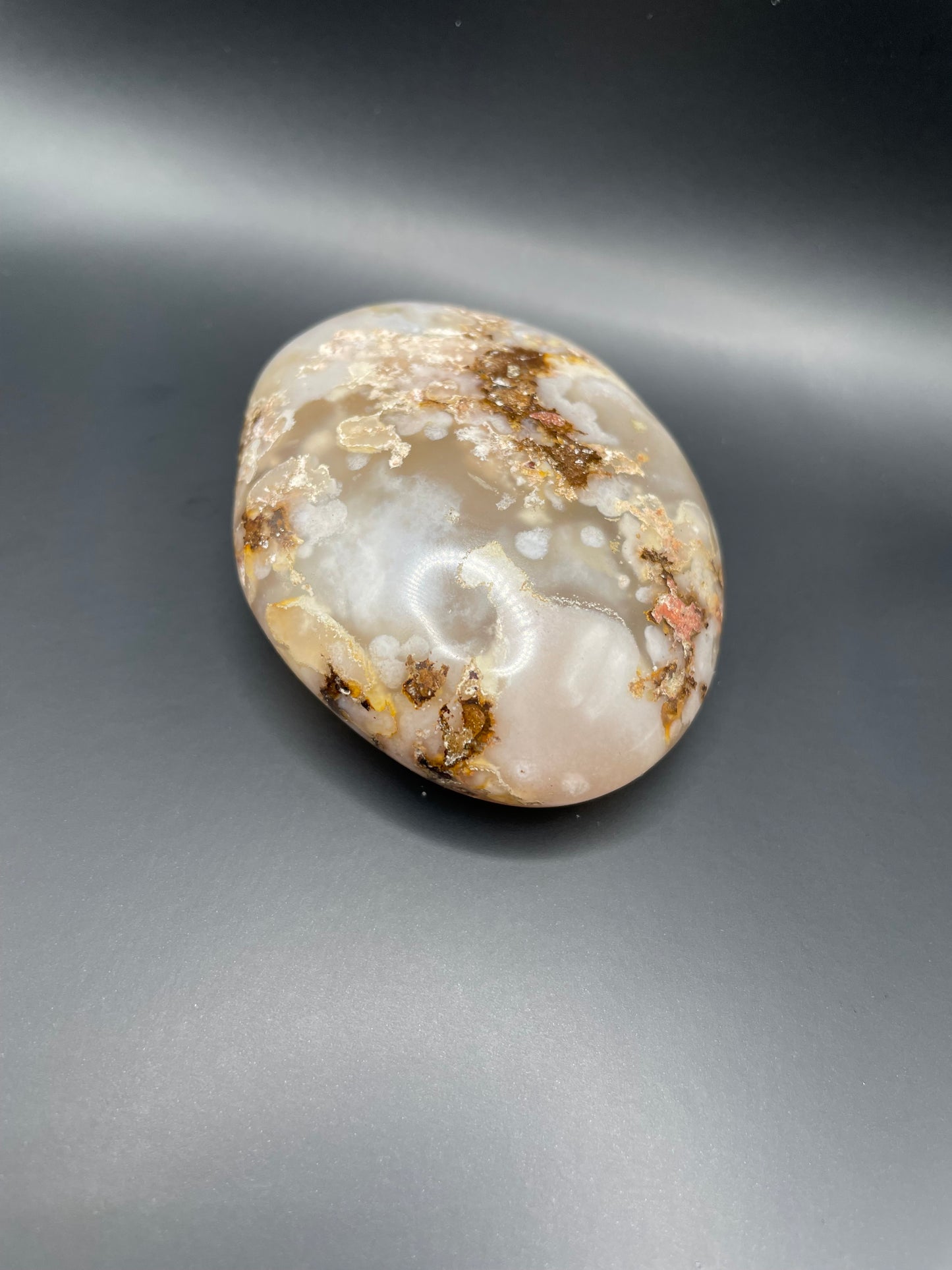 Flower Agate Palm Stone no. 3