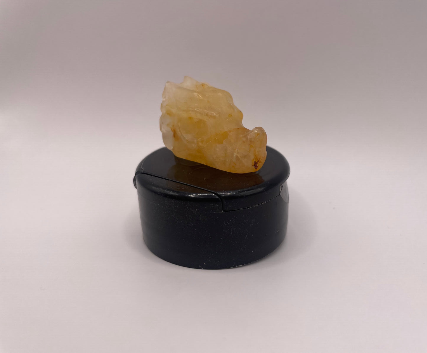 Witching Hour Treasures: Golden Healer Quartz Dragon Skull no. 1