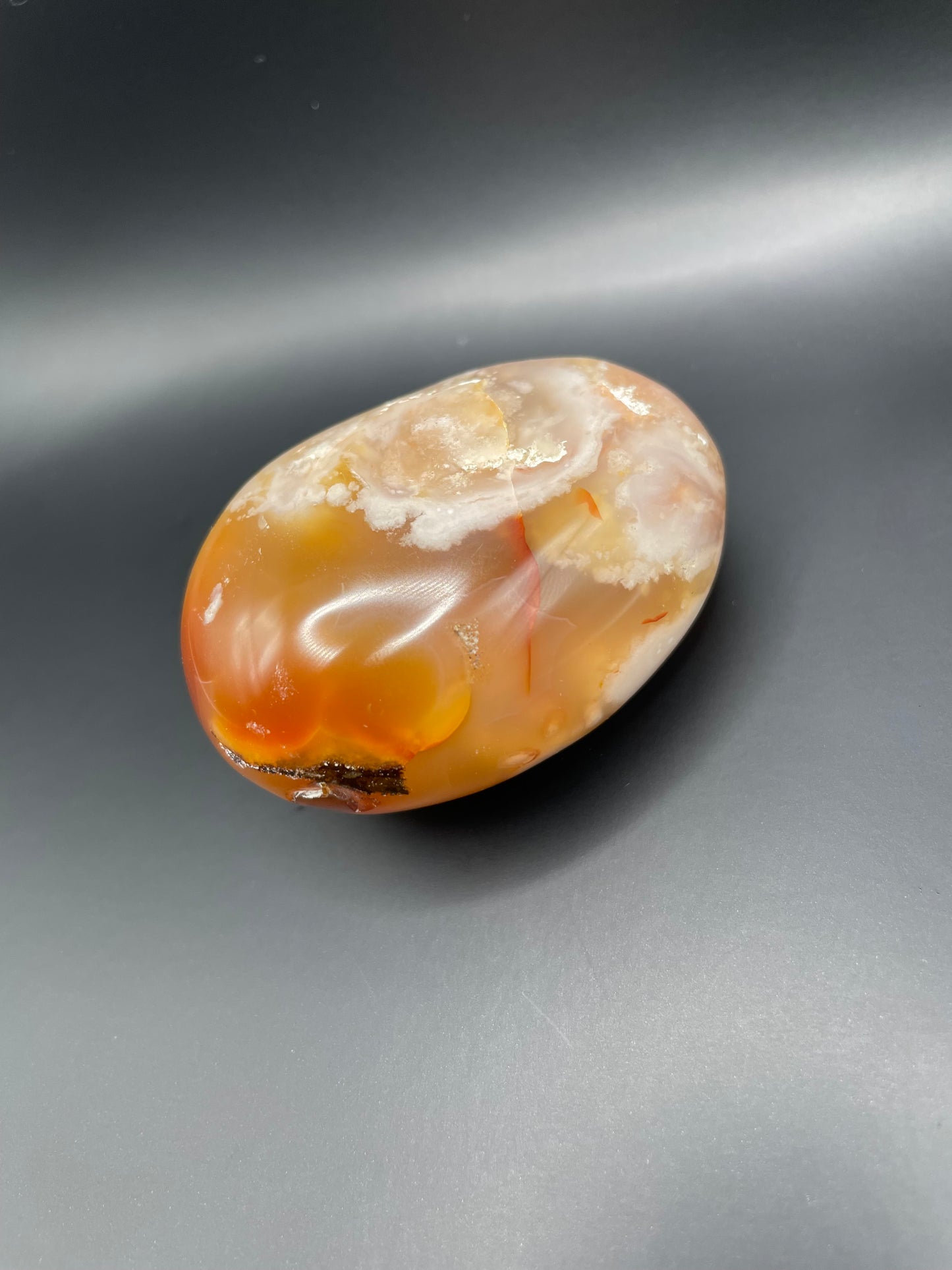 Flower Agate Palm Stone no. 6