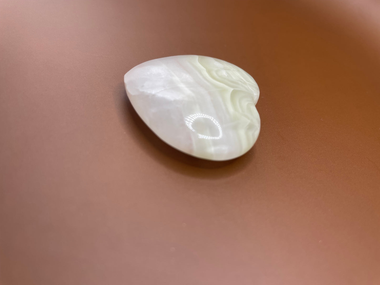 Pink Banded Onyx Heart no. 7