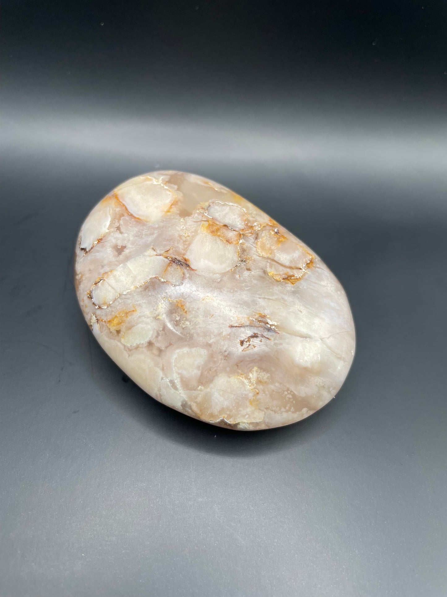 Flower Agate Palm Stone no. 9