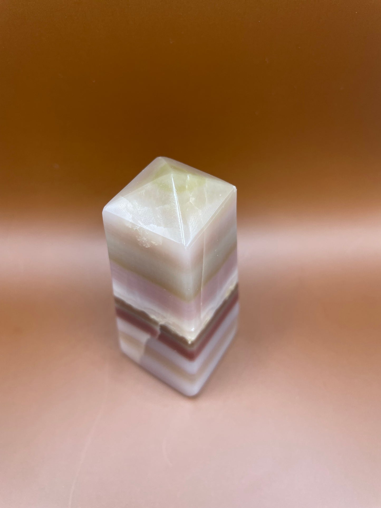 Pink Banded Onyx Tower no. 5
