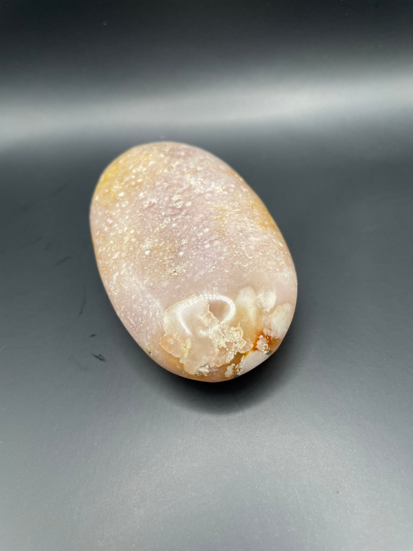 Flower Agate Palm Stone no. 8