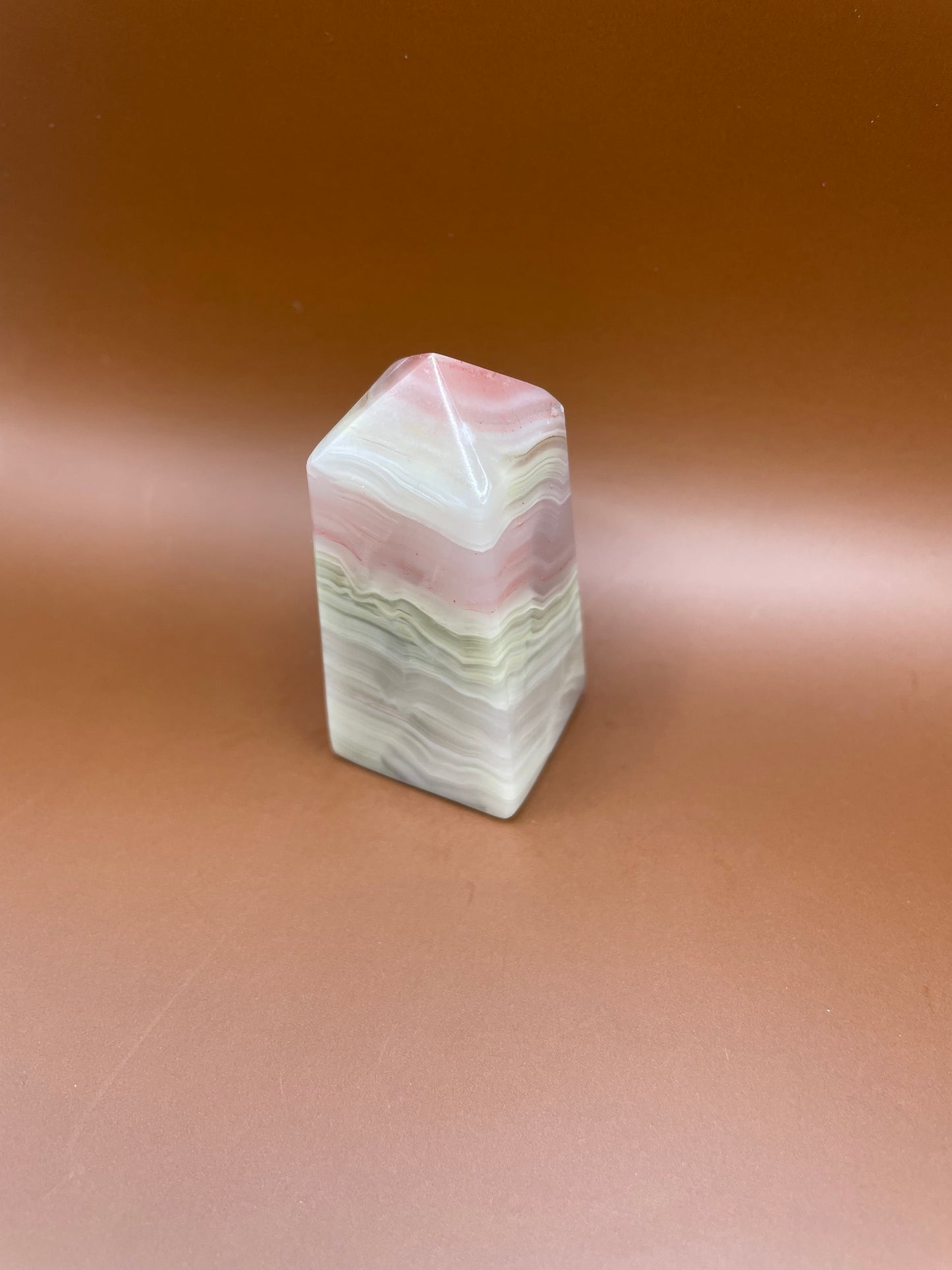 Pink Banded Onyx Tower no. 4