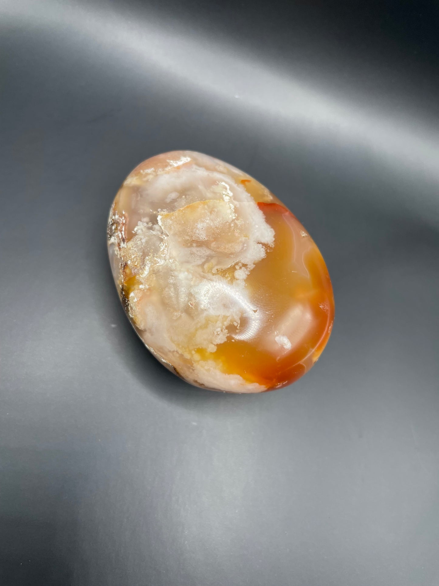 Flower Agate Palm Stone no. 6