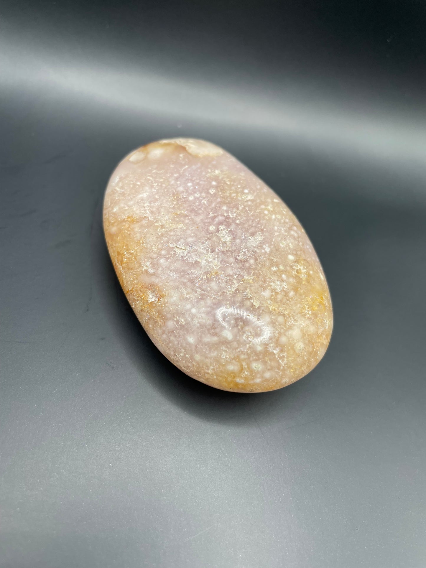 Flower Agate Palm Stone no. 8