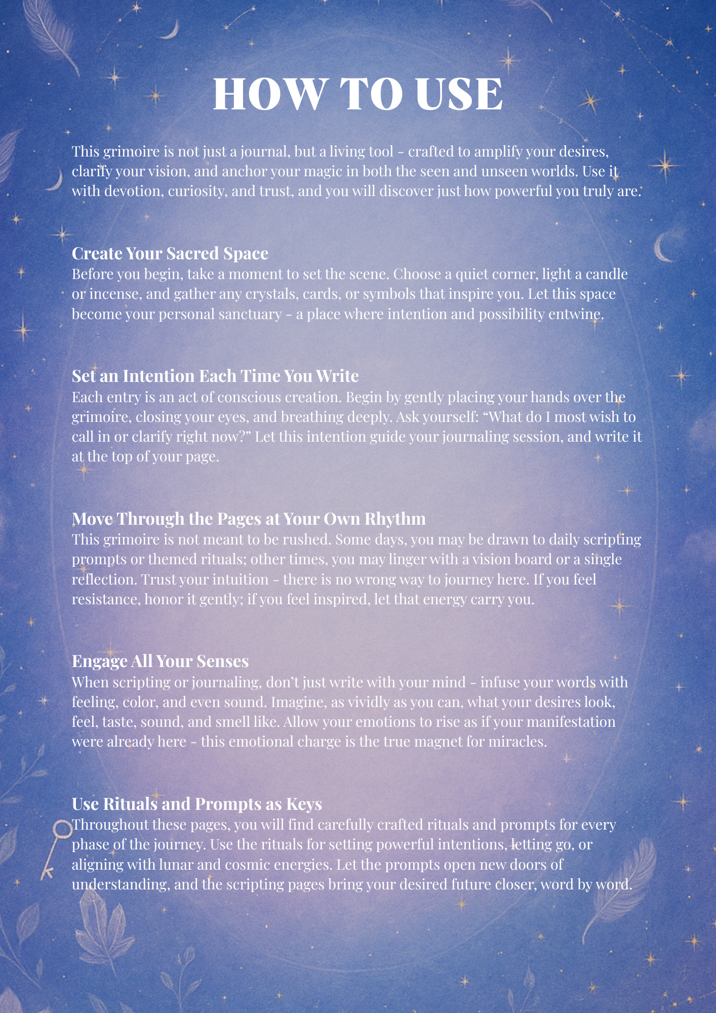 The Astra Sanctuary's Grimoire of Manifestation