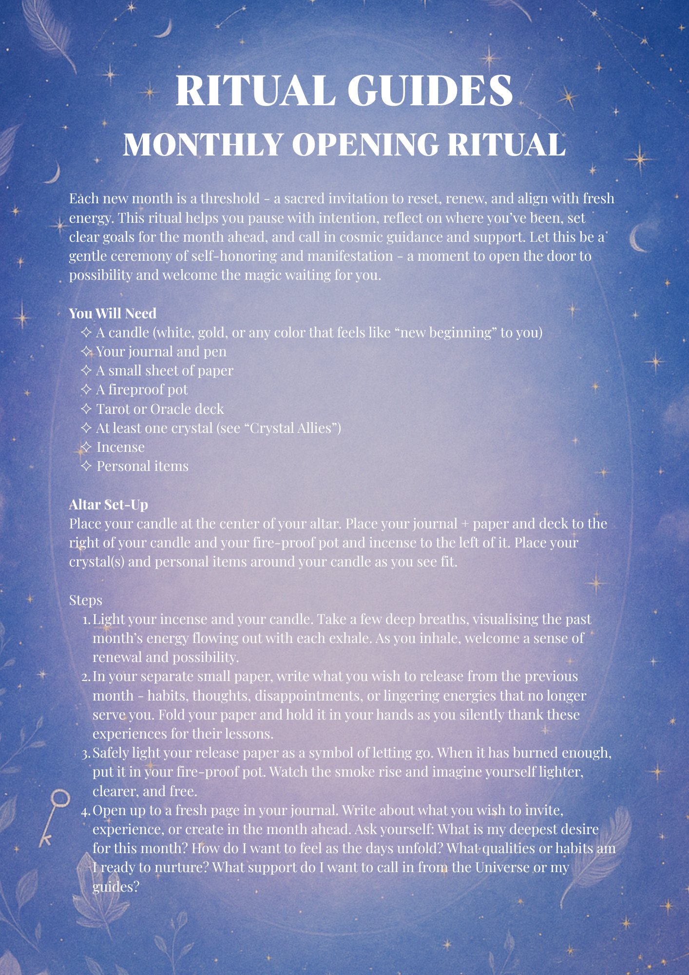 The Astra Sanctuary's Grimoire of Manifestation