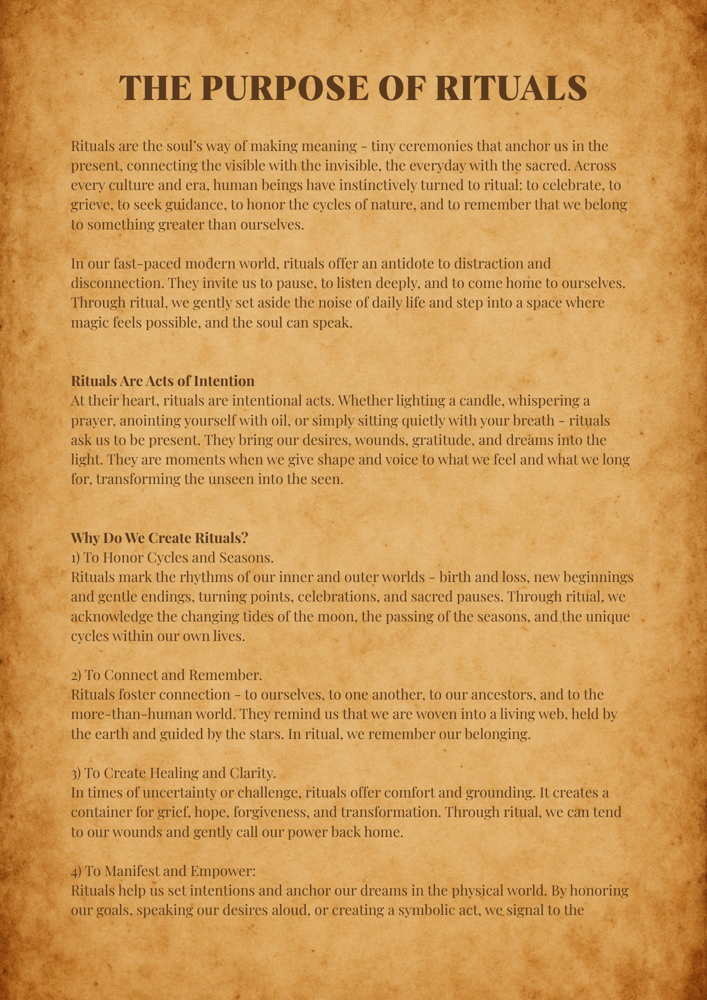 The Astra Sanctuary's Ritual Guide