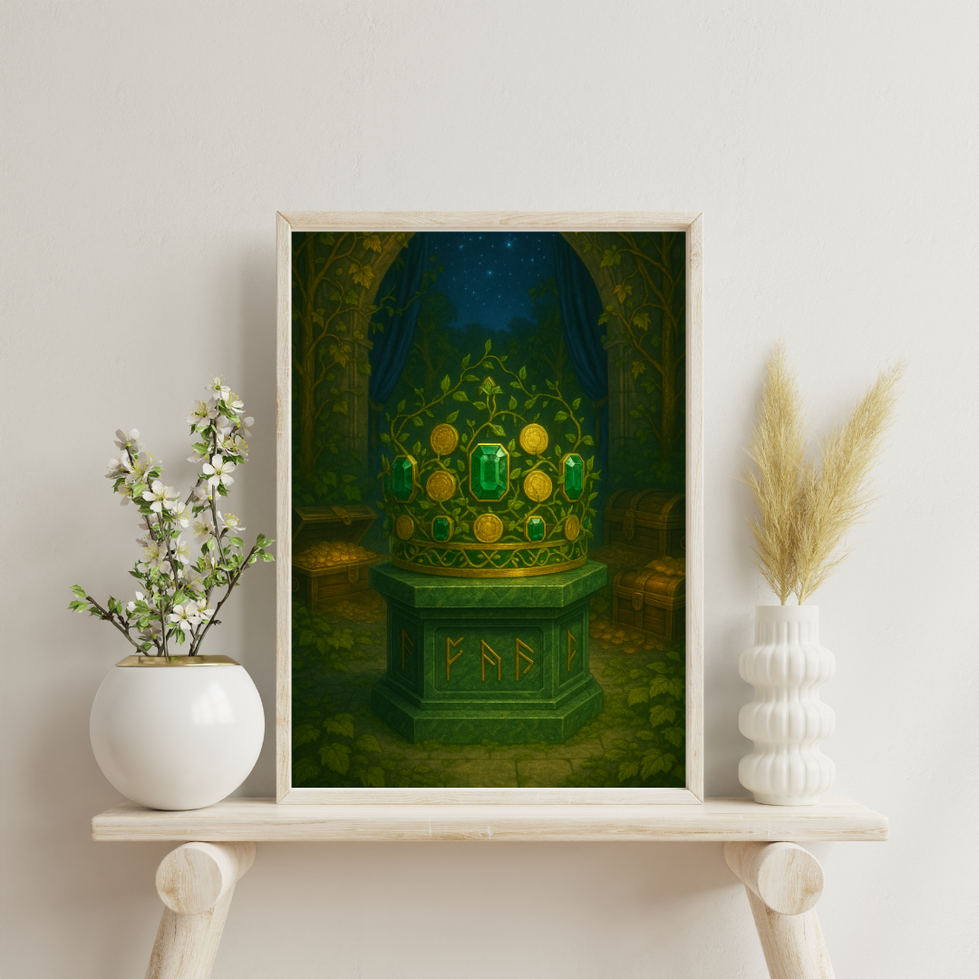 Astrological Houses Crowns - 2nd House Digital Print