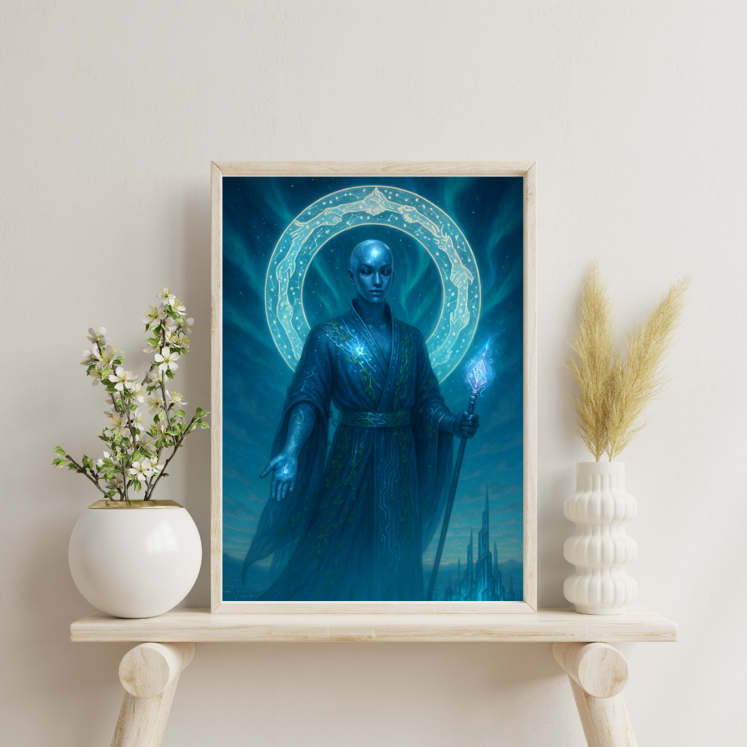 Astrological Houses Deities - 11th House Digital Print