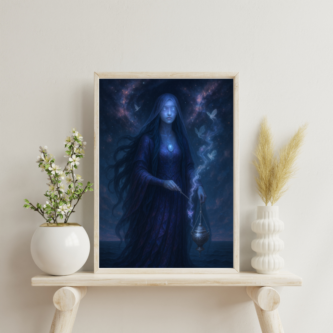 Astrological Houses Deities - 12th House Digital Print