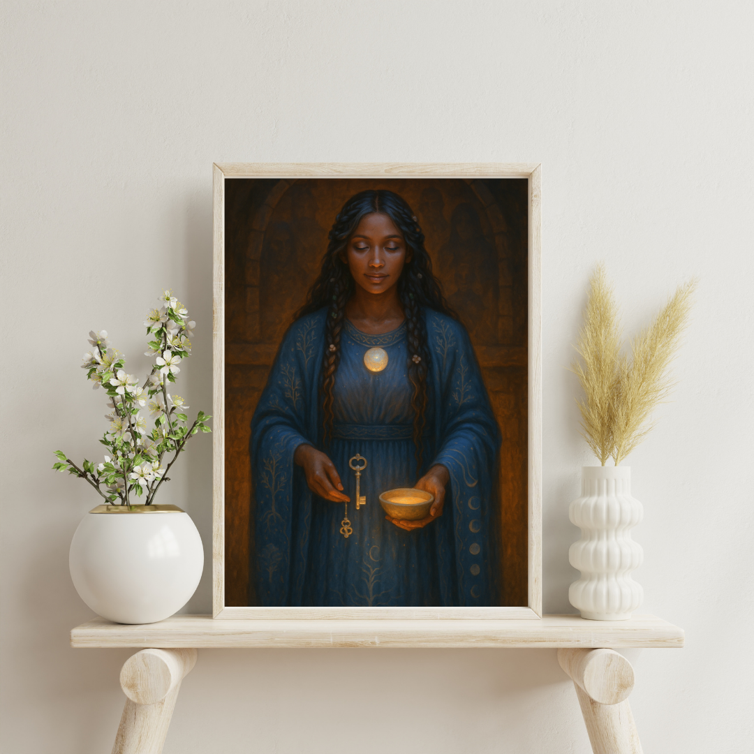 Astrological Houses Deities - 4th House Digital Print