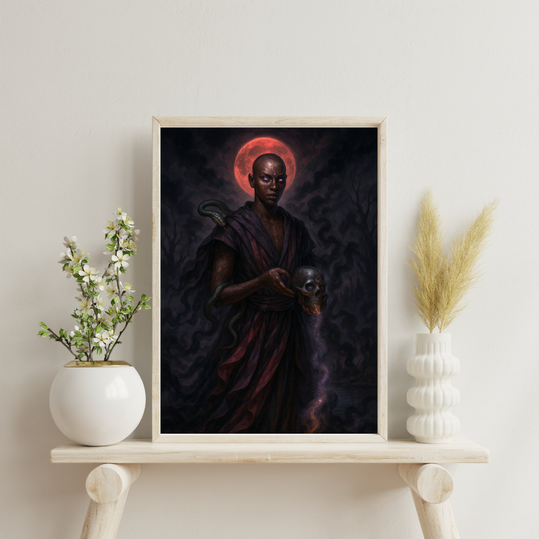 Astrological Houses Deities - 8th House Digital Print