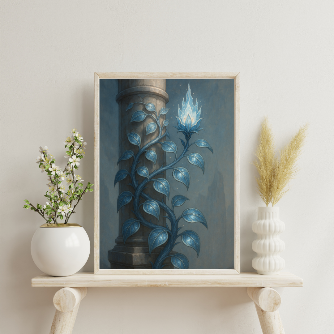 Astrological Houses Fantasy Plants - 10th House Digital Print