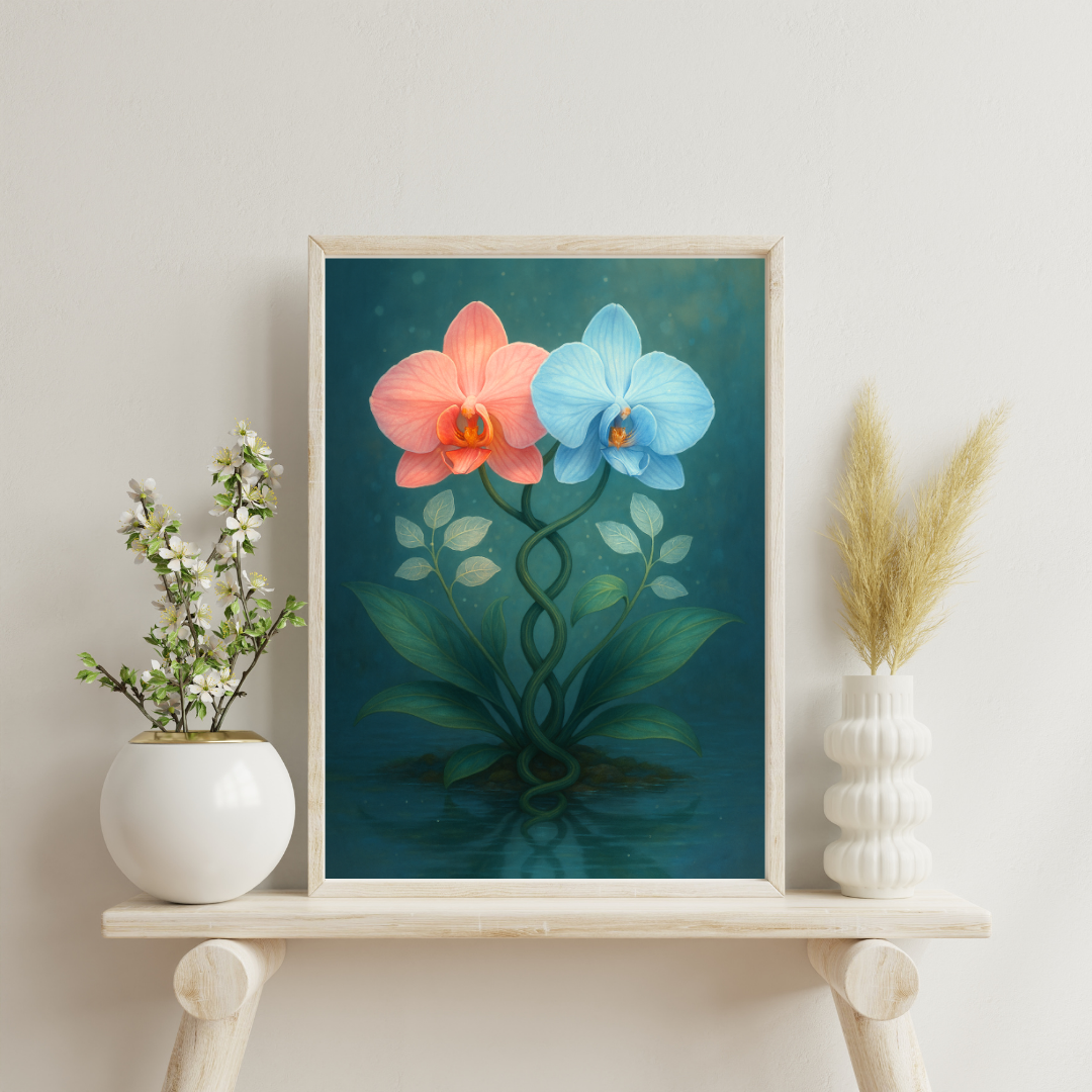 Astrological Houses Fantasy Plants - 7th House Digital Print