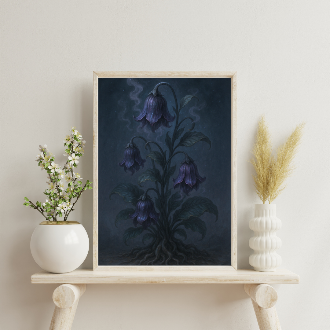 Astrological Houses Fantasy Plants - 8th House Digital Print