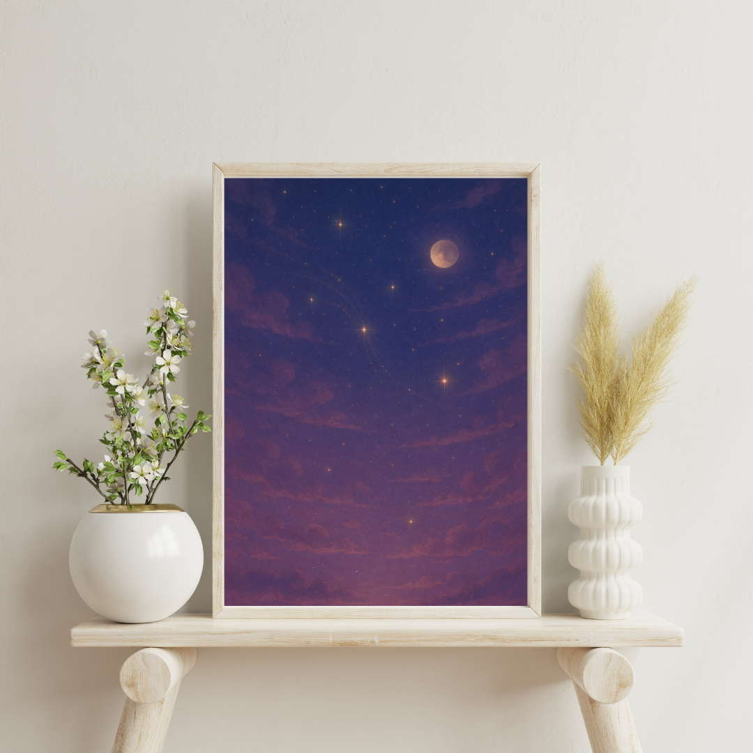 Astrological Houses Skies - 7th House Digital Print