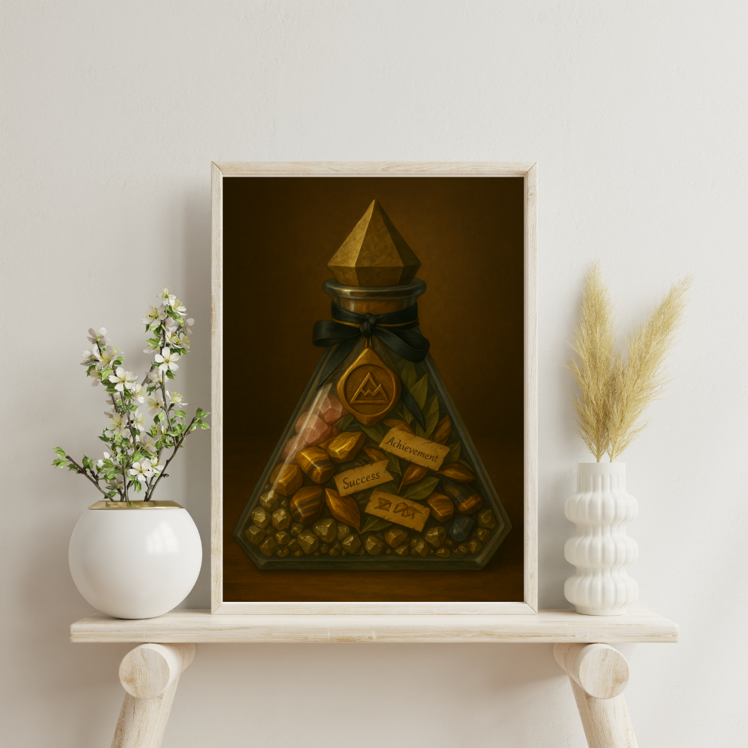 Astrological Houses Spell Jars - 10th House Digital Print