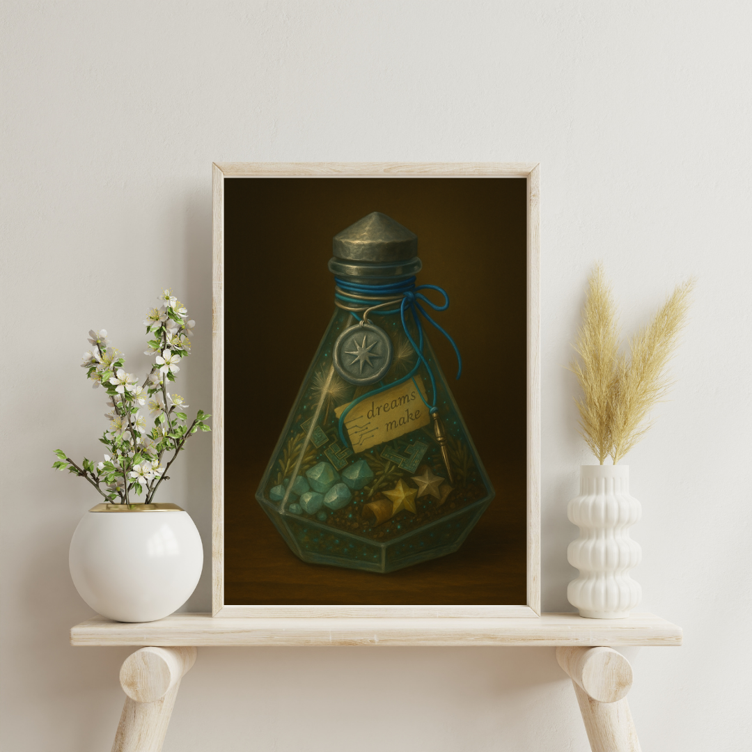 Astrological Houses Spell Jars - 11th House Digital Print