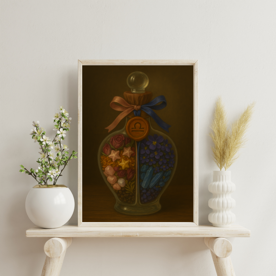 Astrological Houses Spell Jars - 7th House Digital Print