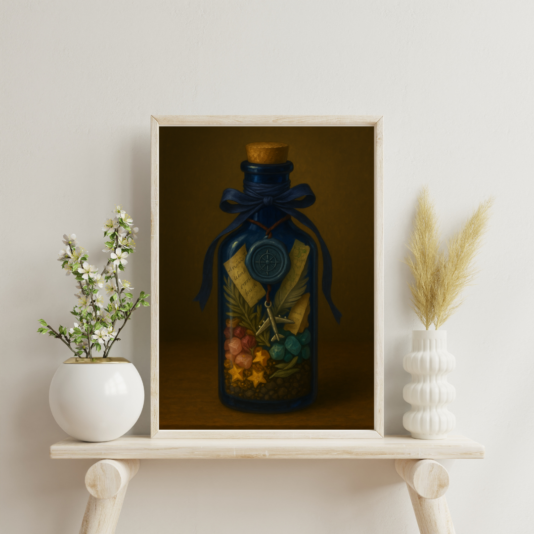 Astrological Houses Spell Jars - 9th House Digital Print