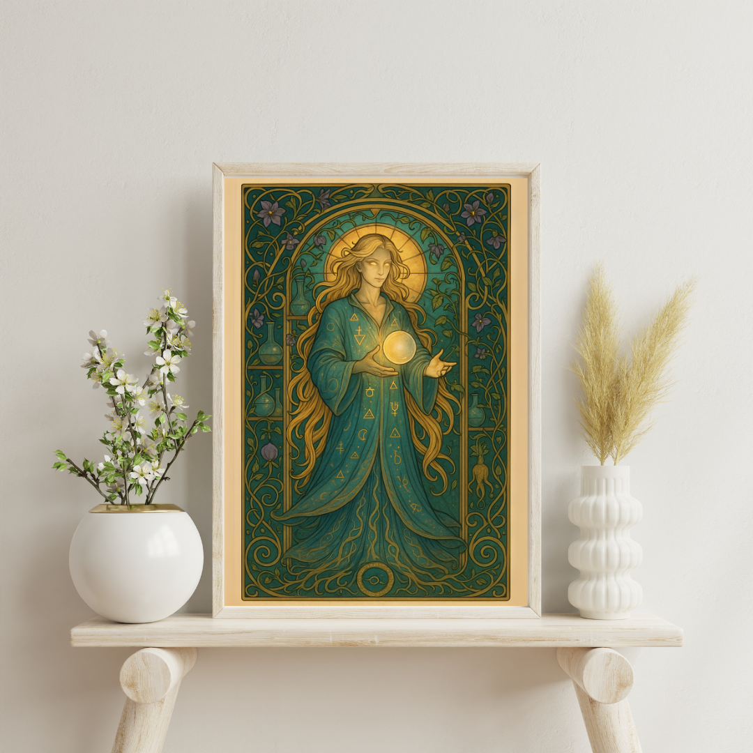 Art Nouveau Archetypes - The Alchemist Digital Print