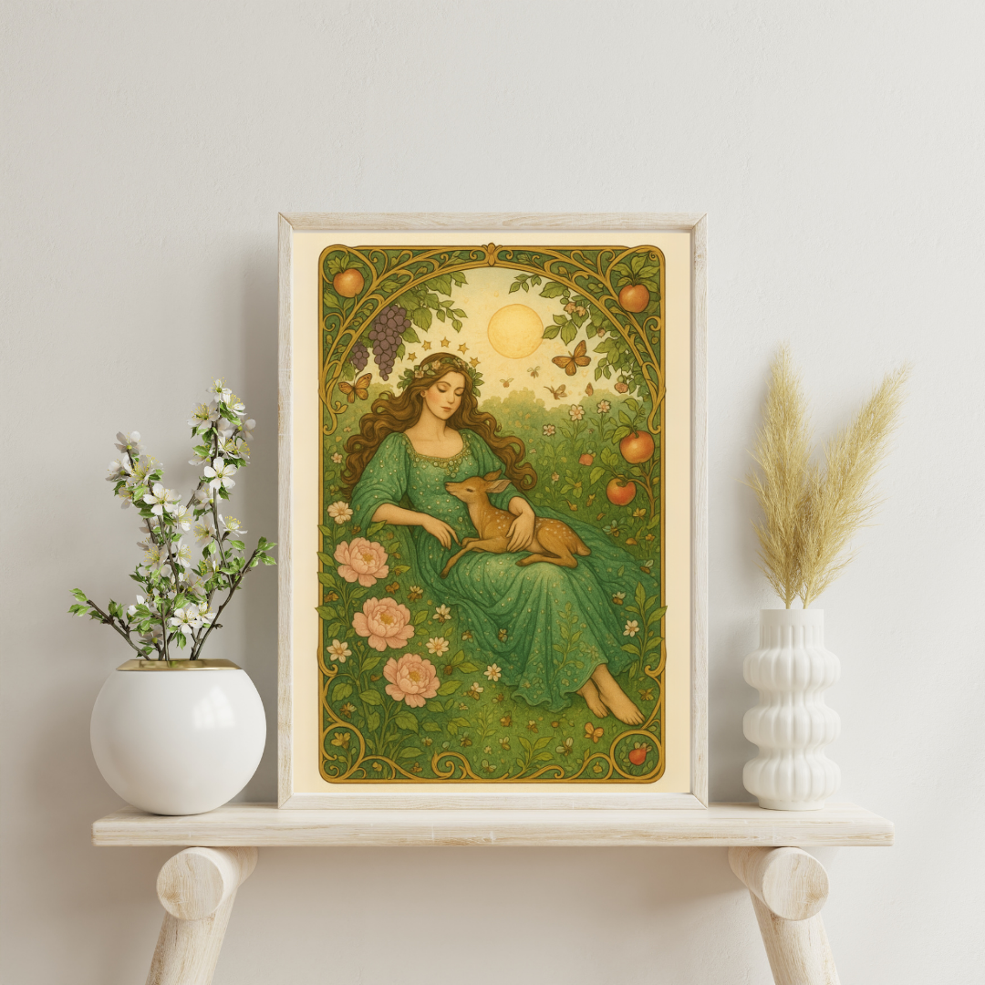 Art Nouveau Archetypes - The Empress Digital Print