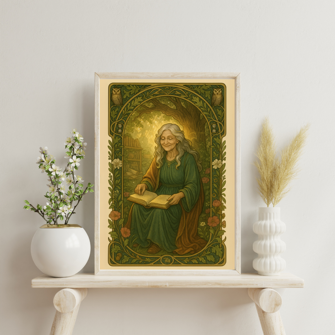 Art Nouveau Archetypes - The Sage Digital Print