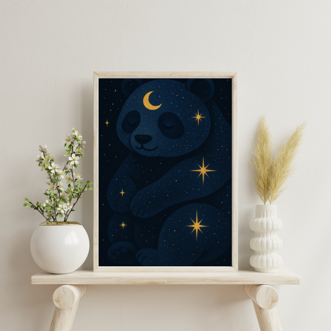 Celestial Panda Digital Print