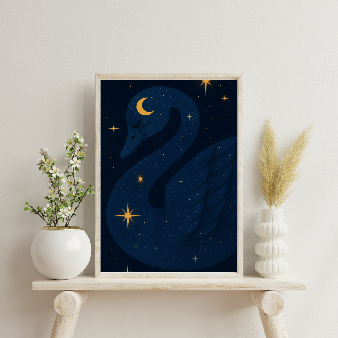 Celestial Swan Digital Print