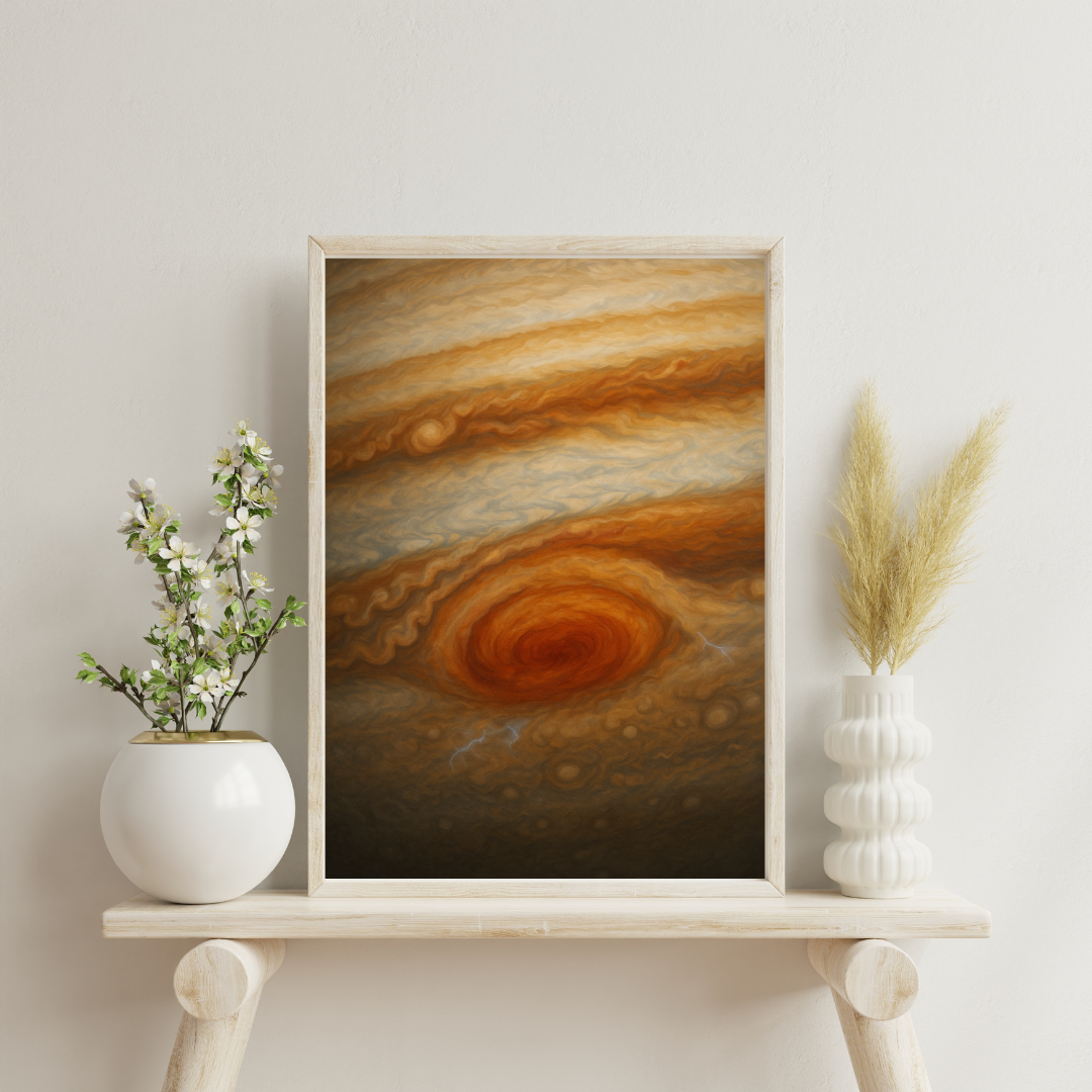 Cosmic Wonders - Jupiter’s Great Red Spot Digital Print