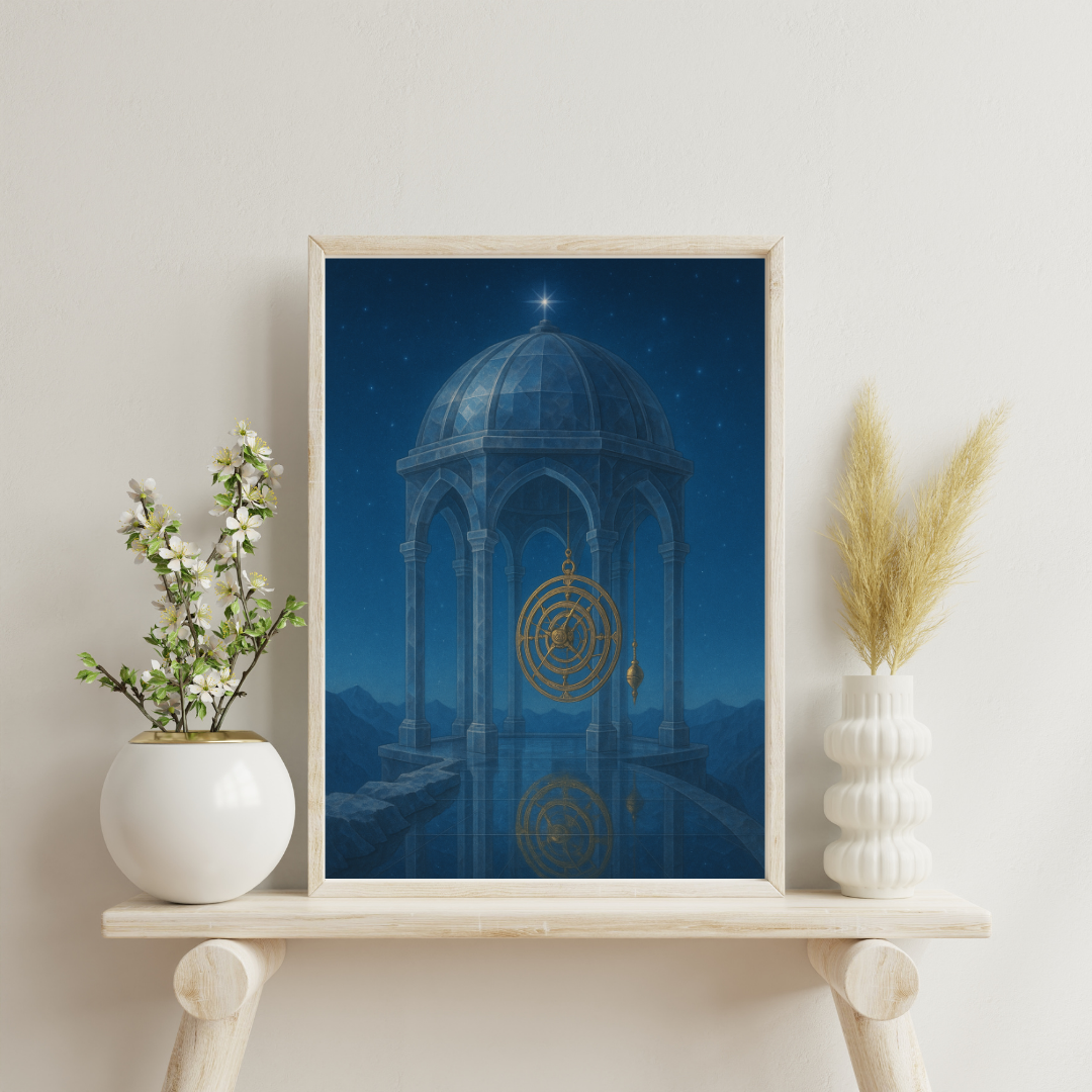 Temples of the Eternal Sky - The Observatory of Echoed Time Digital Print