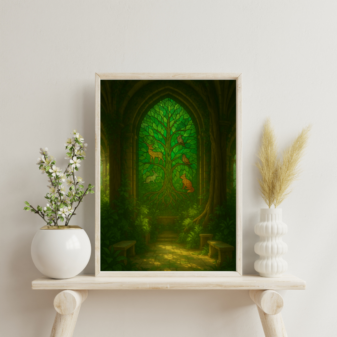 The Alchemist’s Mosaic Atlas - The Forest Atrium Digital Print