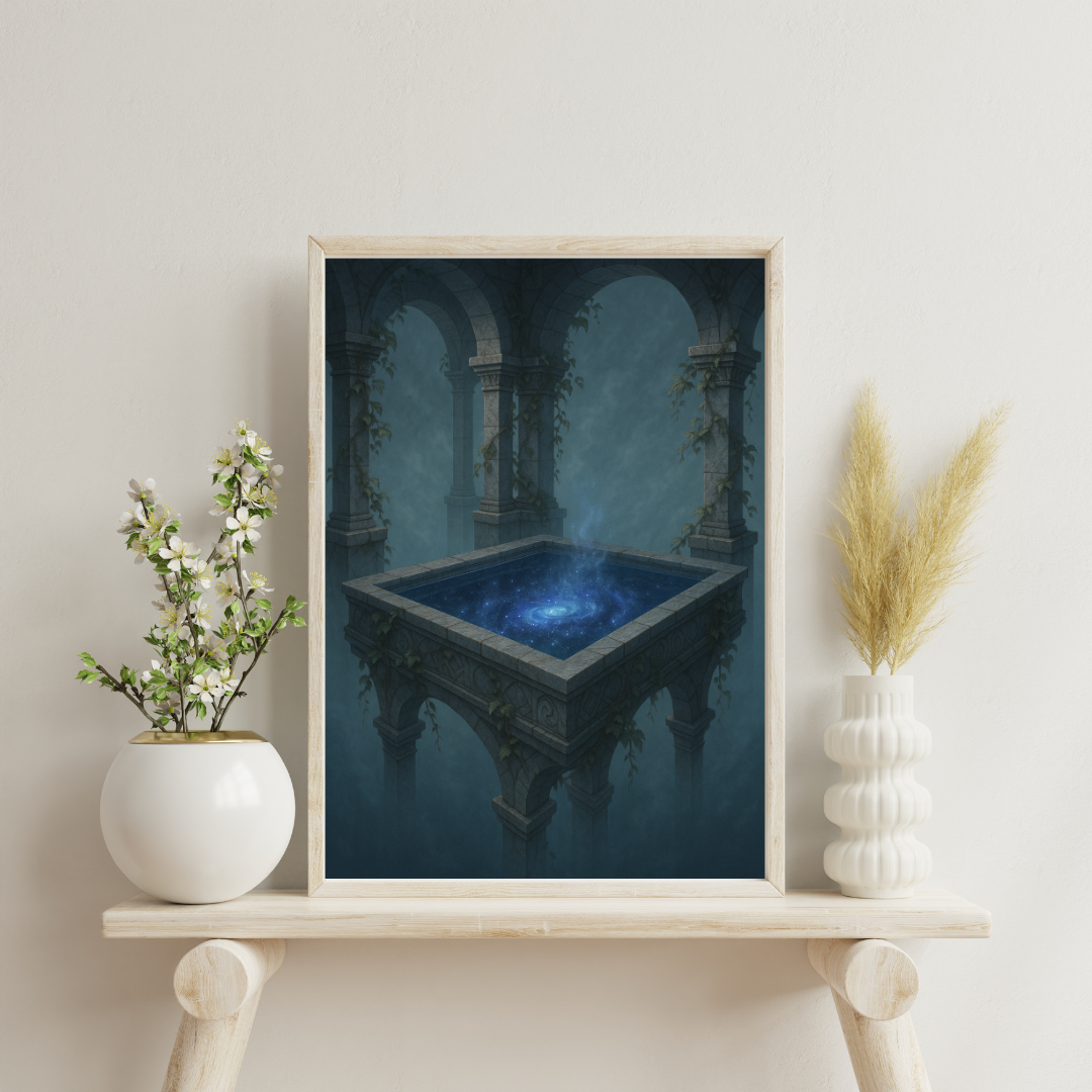 The Celestial Sanctuaries - The Mirror of Aether Digital Print