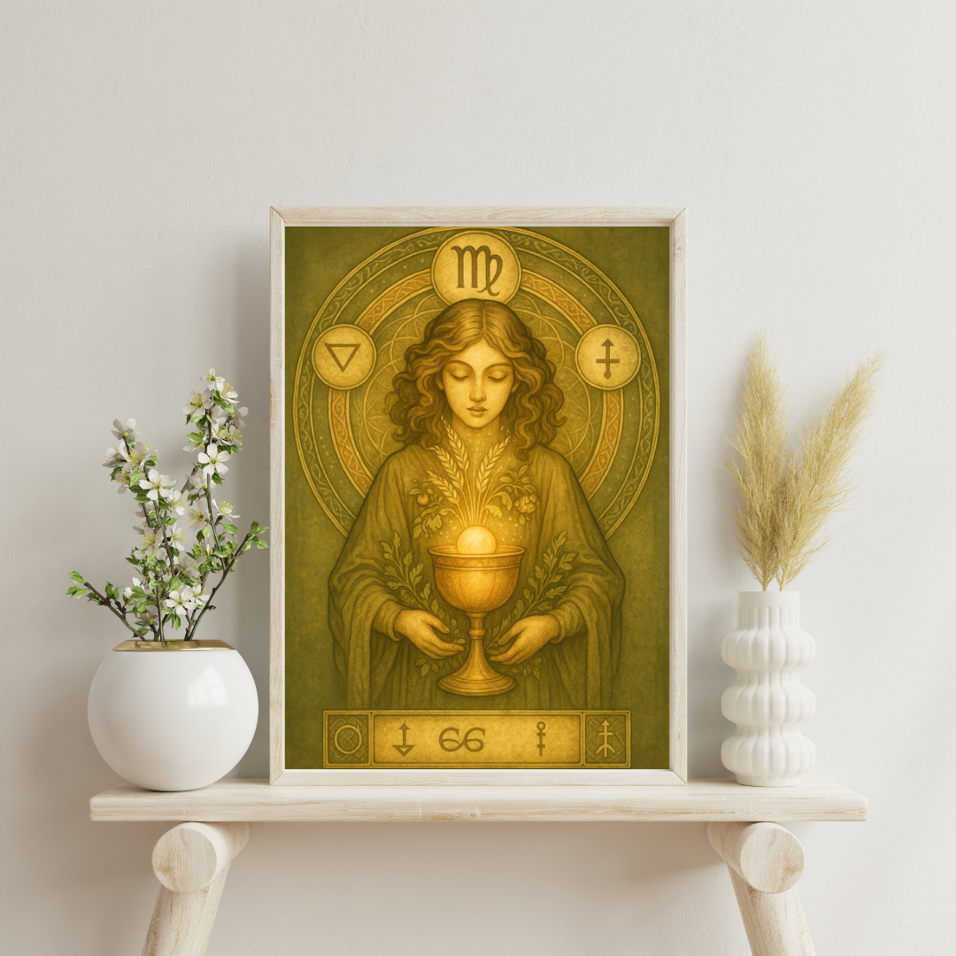 Zodiac Alchemical Mandalas - Virgo Digital Print